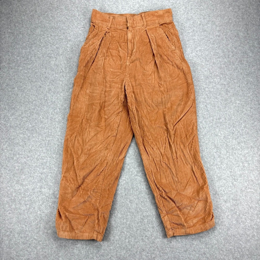 BDG Urban Outfitters Pants Womens 0 Brown Chino Corduroy Pleated Straight Leg